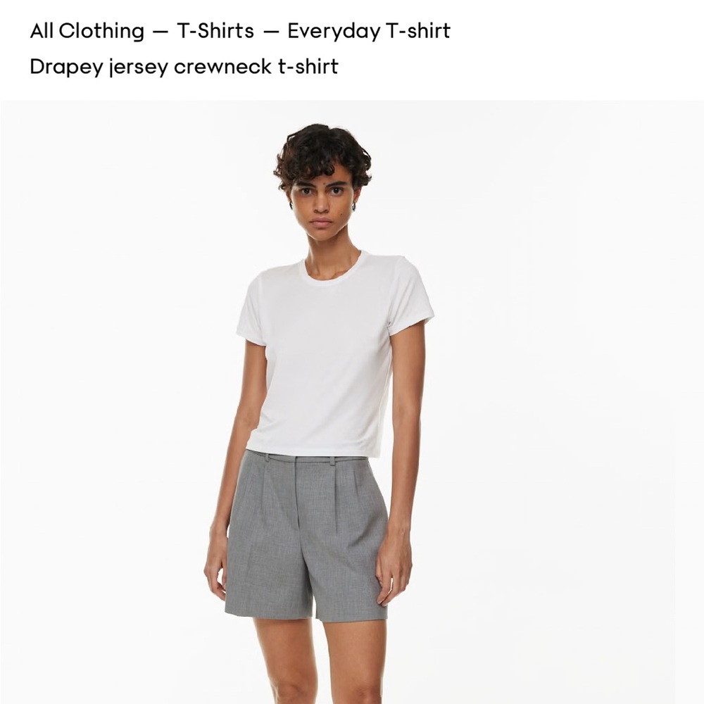 Babaton Everyday T-Shirt in White - XXS